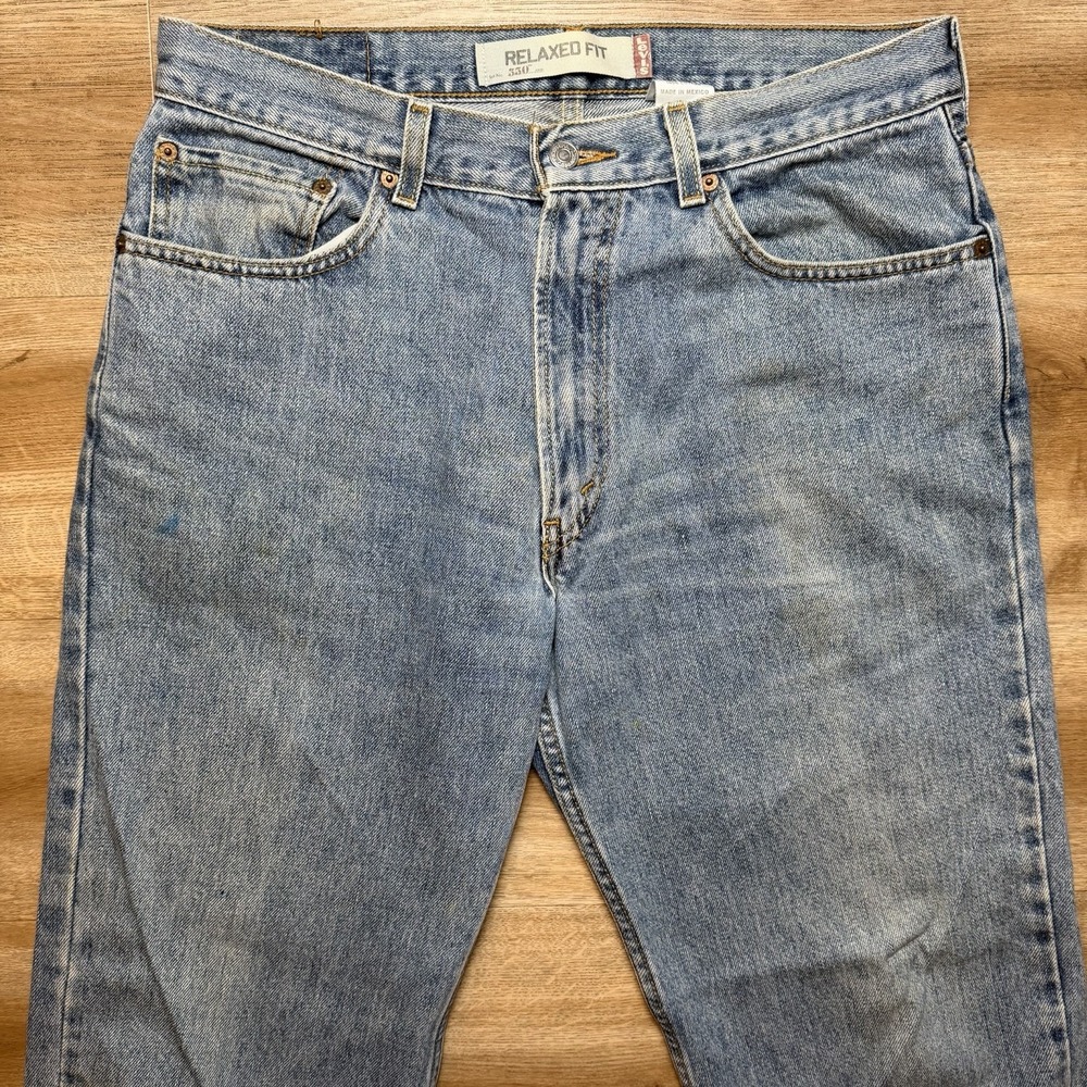 Levi's‎ 550 Jeans Men 34x30 Blue Relaxed Fit Straight Leg Denim Cotton Work Y2K